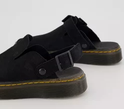 Dr. Martens Carlson Mules Black Suede - Flat Shoes for Women -Bikes Shop 4488000079 dt3