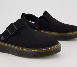 Dr. Martens Carlson Mules Black Suede - Flat Shoes for Women -Bikes Shop 4488000079 dt4