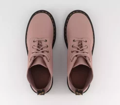 Dr. Martens 101 6 Eye Boots Peach Beige Virginia - Women's Ankle Boots -Bikes Shop 4875888042 bv1