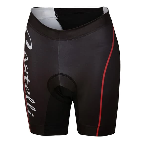 Triathlon Castelli Core Tri Short Black Red Woman 1 Triathlon Castelli Core Tri Short Black Red Woman
