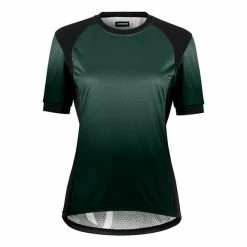 Assos Trail T3 Short Sleeve Jersey Pine Green Black Women