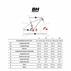 BH Bikes BH Spike 2.5 29" Shimano Deore 1x10V MTB Bike Red 11 BH Bikes BH Spike 2.5 29" Shimano Deore 1x10V MTB Bike Red -Bikes Shop bh mtb spike2.0 st v1 8