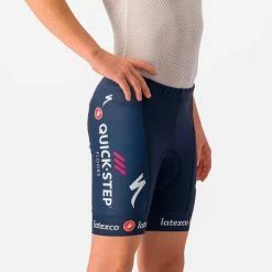 Castelli Soudal Quick-Step 2023 Strapless Bib Shorts Blue Children -Bikes Shop ca 4233129 424 003