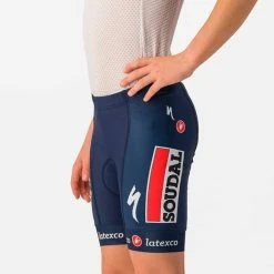 Castelli Soudal Quick-Step 2023 Strapless Bib Shorts Blue Children -Bikes Shop ca 4233129 424 004