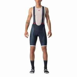 Castelli Competizione Kit Bib Shorts Navy Blue Silver