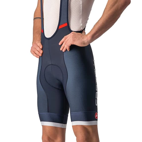 Castelli Competizione Kit Bib Shorts Navy Blue Silver 4 Castelli Competizione Kit Bib Shorts Navy Blue Silver - Image 4