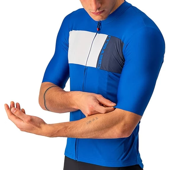 Castelli Prologo 7 Short Sleeve Jersey Blue White 4 Castelli Prologo 7 Short Sleeve Jersey Blue White - Image 4