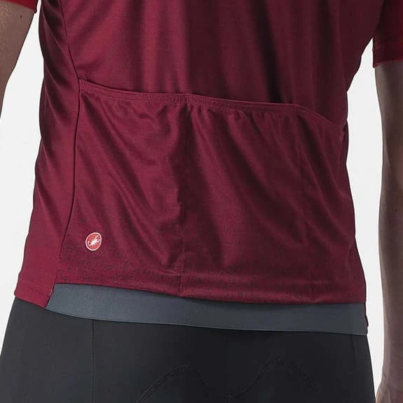 Castelli Unlimited Entrata Short Sleeve Jersey Dark Red Burgundy 3 Castelli Unlimited Entrata Short Sleeve Jersey Dark Red Burgundy - Image 3