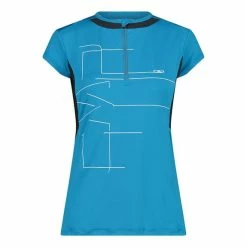 CMP Logo Maxi Short-Sleeved Jersey Blue