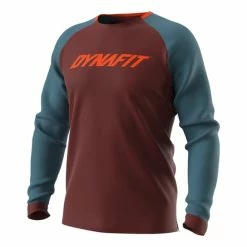 Jersey Dynafit Ride Long Sleeve Maroon Blue