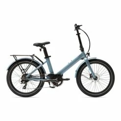 EOVOLT Evening 24" Folding Electric Bicycle Blue