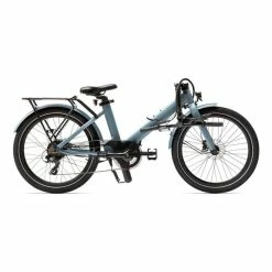 EOVOLT Evening 24" Folding Electric Bicycle Blue -Bikes Shop eov ev09 14 003