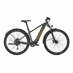 Focus Whistler2 6.9 EQP Electric Bike Dark Green Orange