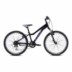 Fuji Dynamite 24 Comp Children's Bike Black Lilac