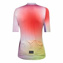 Gore Wear GOREWEAR Cloud Short Sleeve Jersey Red White Lilac Women -Bikes Shop gow 100956aymc 003