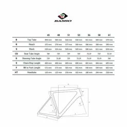 Road Bike Basso Venta Shimano Ultegra MCT Light Grey -Bikes Shop guia talles basso venta 1