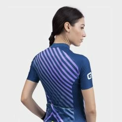 ALE Alé PRR Fast Short Sleeve Jersey Blue Lilac Women -Bikes Shop l22187402 11