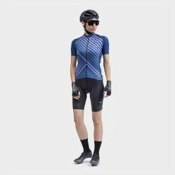 ALE Alé PRR Fast Short Sleeve Jersey Blue Lilac Women -Bikes Shop l22187402 5