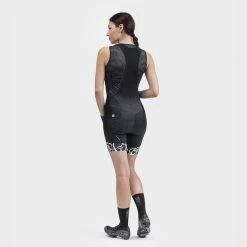 ALE Alé Solid Ride Bib Shorts Black White Women -Bikes Shop l22198401 4