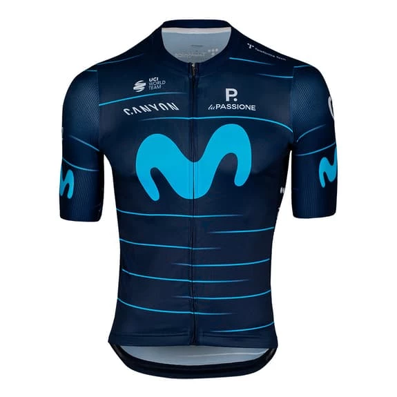 La Passione Movistar Team 2022 Standard Short Sleeve Jersey Blue 1 La Passione Movistar Team 2022 Standard Short Sleeve Jersey Blue