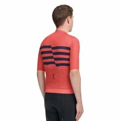 MAAP Emblem Pro Hex Short Sleeve Jersey Light Red Dark Blue -Bikes Shop map maj234 gva 003