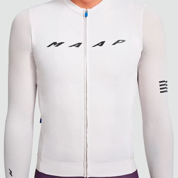 MAAP Evade Pro Base 2.0 Long Sleeve Jersey White 4 MAAP Evade Pro Base 2.0 Long Sleeve Jersey White - Image 4