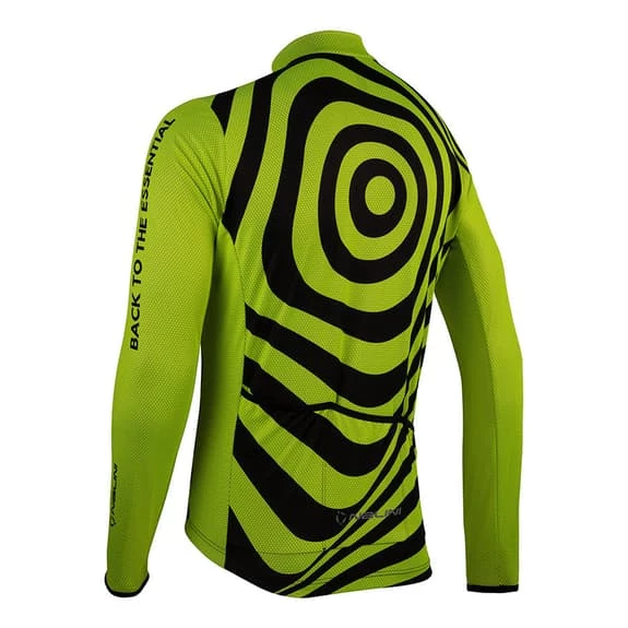 Nalini Coffee Long-Sleeved Jersey Black Yellow 2 Nalini Coffee Long-Sleeved Jersey Black Yellow - Image 2