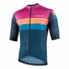 Nalini New Speed Short Sleeve Jersey Blue Fuchsia Orange