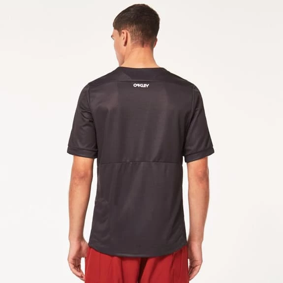 Oakley Factory Pilot Short Sleeve Jersey Dark Blue White Logo 4 Oakley Factory Pilot Short Sleeve Jersey Dark Blue White Logo - Image 4