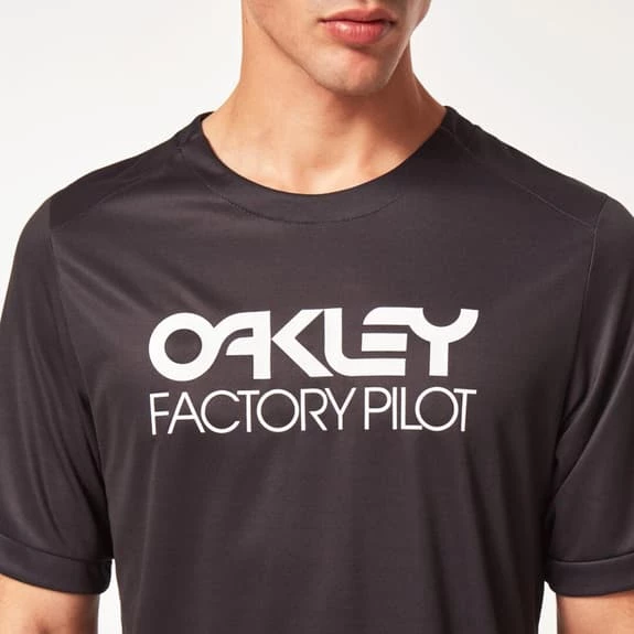 Oakley Factory Pilot Short Sleeve Jersey Dark Blue White Logo 5 Oakley Factory Pilot Short Sleeve Jersey Dark Blue White Logo - Image 5