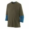 Patagonia Sleeve 3/4 Sleeve Jersey Khaki Green Blue