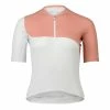 POC Essential Road Print Short Sleeve Jersey White Pink Women