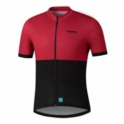 Shimano Element Short Sleeve Jersey Red Black