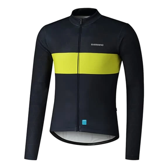 Shimano Vertex Long Sleeve Jersey Blue Black Yellow 1 Shimano Vertex Long Sleeve Jersey Blue Black Yellow
