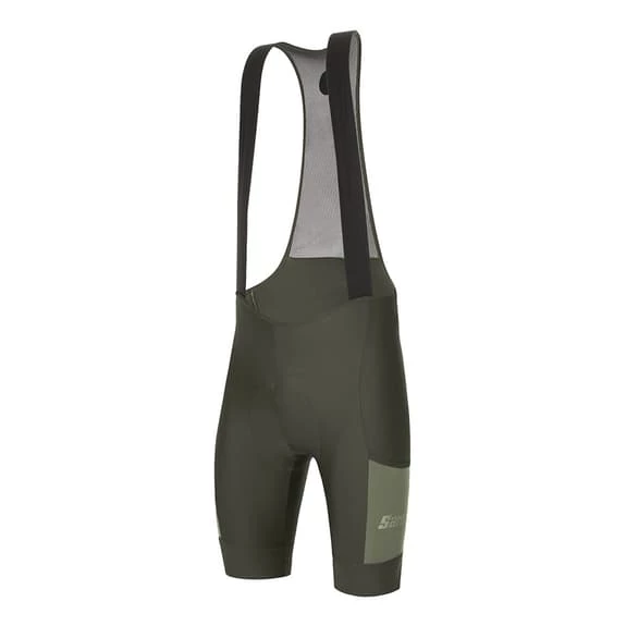Santini Gravel C3 Bib Shorts Green 2 Santini Gravel C3 Bib Shorts Green - Image 2