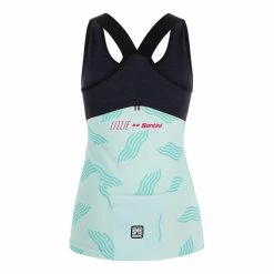 Santini Scia Dune Tank Top With Straps Green Women - Slim Cut -Bikes Shop st 0s63gllsciadune ver 003