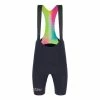 Santini Unico Bib Shorts Black Multicolour