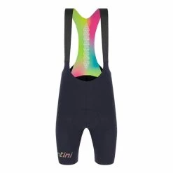 Santini Unico Bib Shorts Black Multicolour