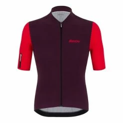 Santini Redux Vigor Short Sleeve Jersey Violet Red - Sleek Cut