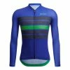 Santini Eco Sleek Bengal Long Sleeve Jersey Blue Green - Sleek Cut