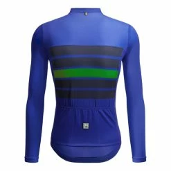 Santini Eco Sleek Bengal Long Sleeve Jersey Blue Green - Sleek Cut 6 Santini Eco Sleek Bengal Long Sleeve Jersey Blue Green - Sleek Cut -Bikes Shop st 3s215075eslkbeng nt 003
