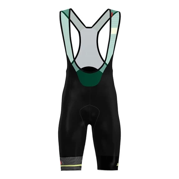 Santini La Vuelta 2022 Sierra Nevada Bib Shorts Black Green 1 Santini La Vuelta 2022 Sierra Nevada Bib Shorts Black Green
