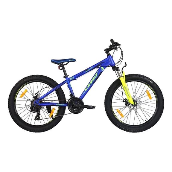 Umit Spartan 24" Children's Bike Lime Green Blue 1 Umit Spartan 24" Children's Bike Lime Green Blue