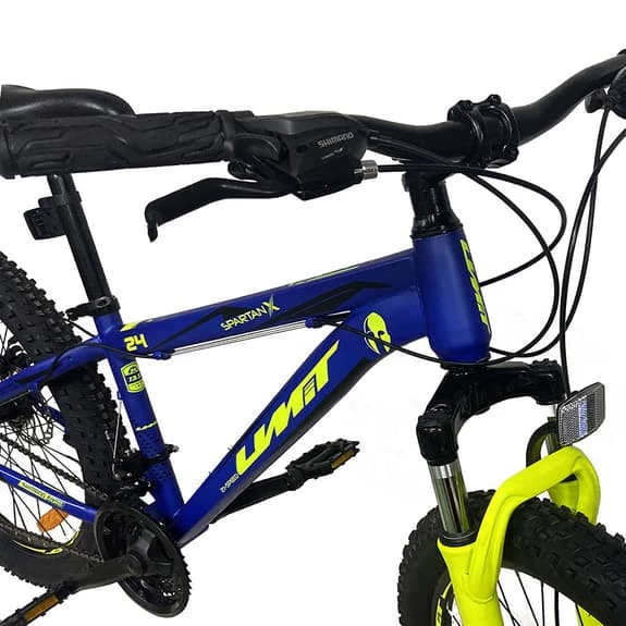 Umit Spartan 24" Children's Bike Lime Green Blue 6 Umit Spartan 24" Children's Bike Lime Green Blue - Image 6