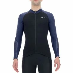 Unleash Your Nature UYN Granfondo Long-Sleeved Jersey Black Navy Blue