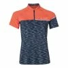 Vaude Altissimo Short Sleeve Jersey Dark Blue Orange Women
