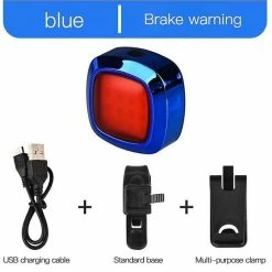 Mickcara 5 Modes Smart Brake Sensor Bicycle Led Taillight Bike Rear Night Light Lantern Bicycle Lights Bicycle Accessories