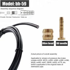 Mickcara Bike Hydraulic Disc Brake Hose Mtb Bicycle Oil Tube Pipe Olive Insert Barb Kit Biking Portable dustproof Cycling Parts -Bikes Shop 146111938 max