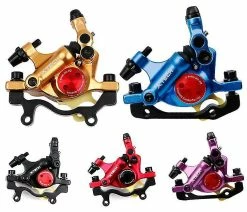 Unbranded A Pair Of Gold Zoom Bike Hb-100 Hydraulic Disc Brake Mtb Road Bicycle Line Pulling Brake Clamp Az22290 -Bikes Shop 157720939 max