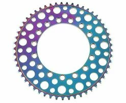 Unbranded 53 Tooth Colorfful Folding Bike 56t/54t/53t Chainring Road Bike Negative Teeth Single Chainring Az19941